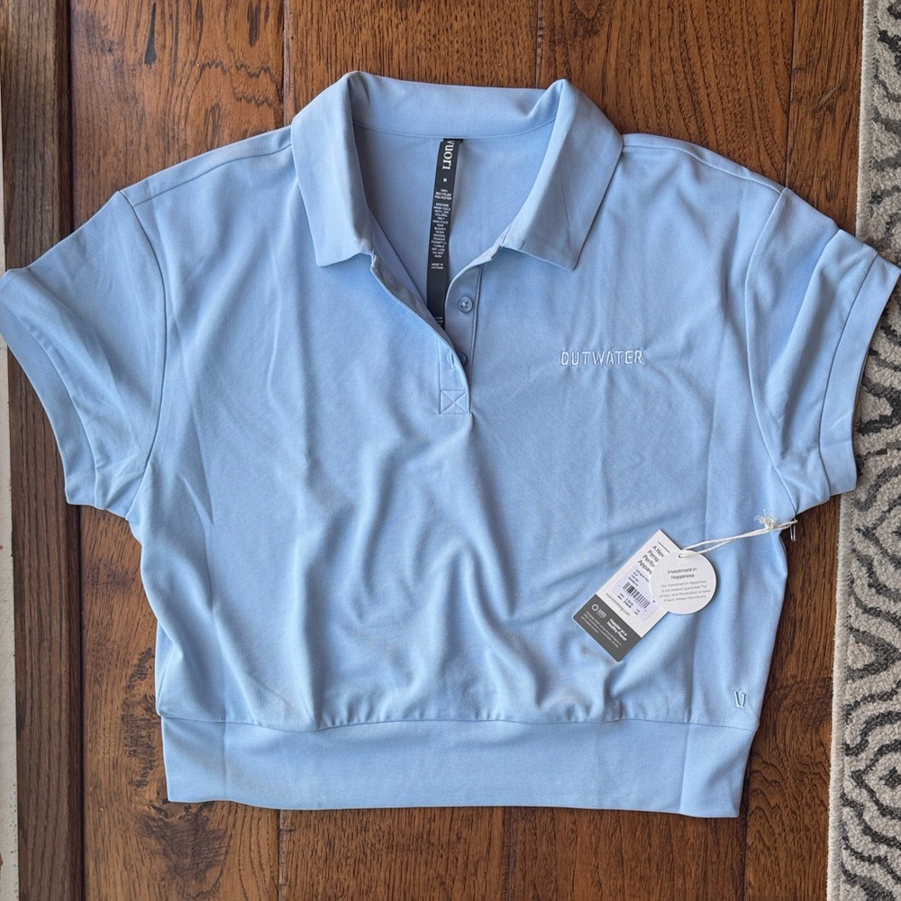 Cutwater & Vuori Sky Blue Polo Shirt (M)